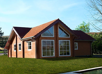 Chalet et maison bois en kit greenlife : bois massif et ossature bois