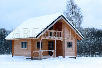 Chalet bois Anna sous la neige