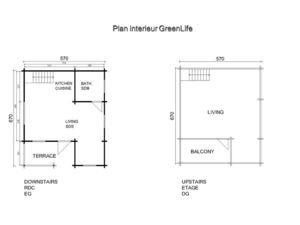 plan du chalet en kit