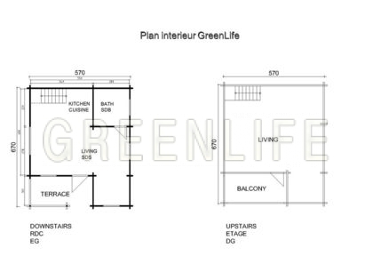 plan du chalet en kit