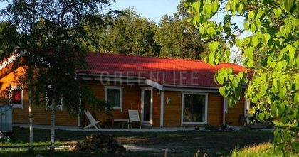 Maison en bois vue exterieur