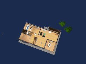 Maison bois 140m2 en 3D