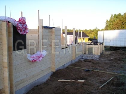 construction de la maison en bois en kit louisa