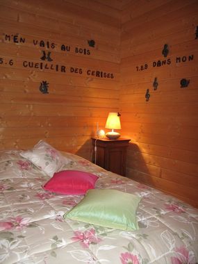 Chambre maison en bois Louisa