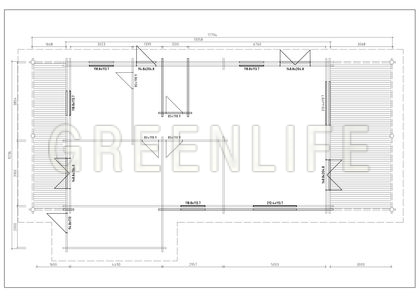 plan maison bois en kit TOSCA