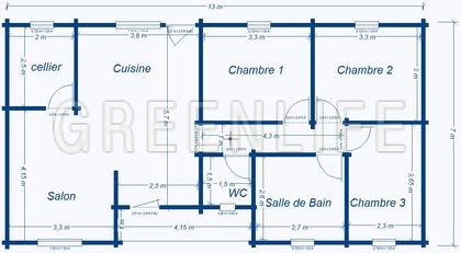 Plan chalet bois vaema